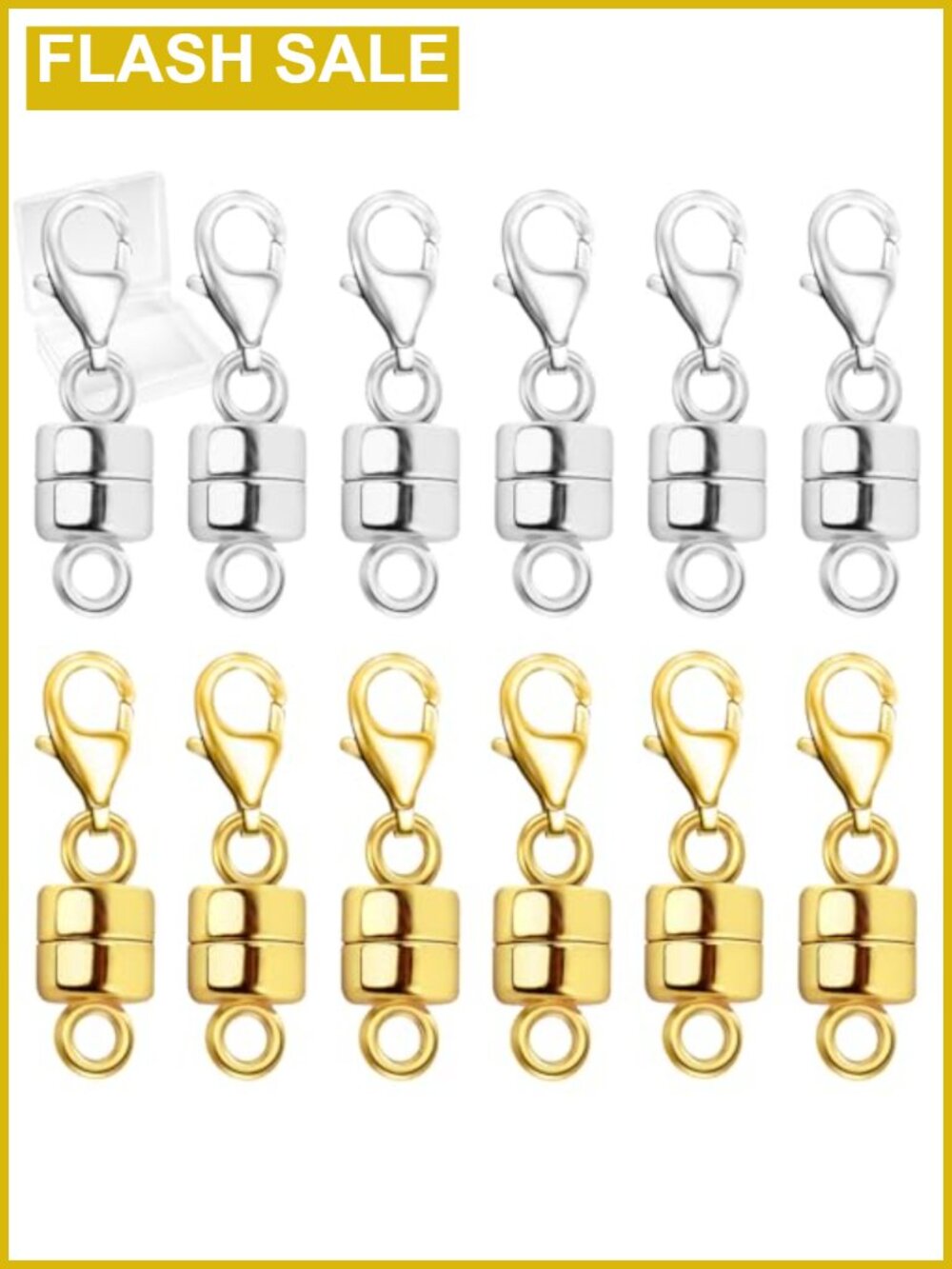 Magnetic Necklace Clasps Brass Jewelry Findings DIY Crafts